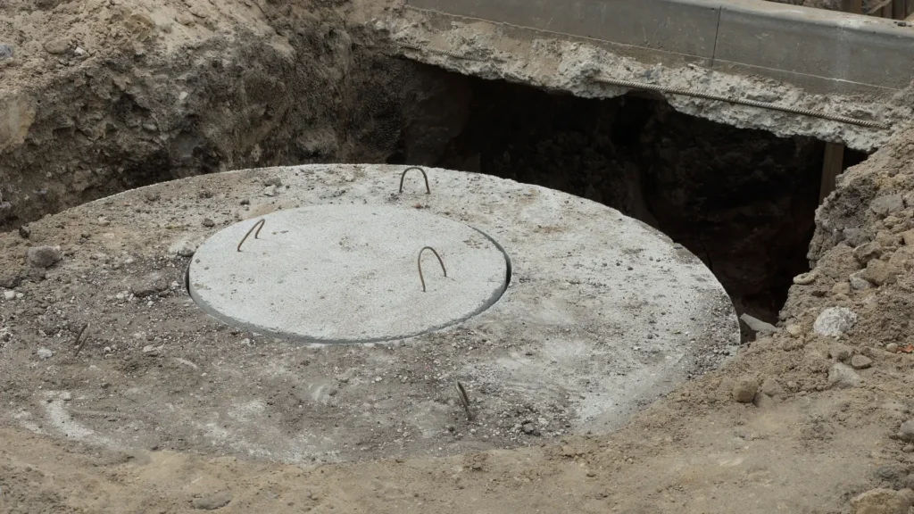 Water Tank Installation South Auckland concrete tank base during site preparation for a new water tank installation.